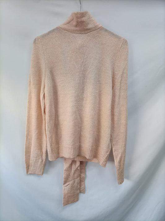 MANGO. Jersey rosa Espalda T.m