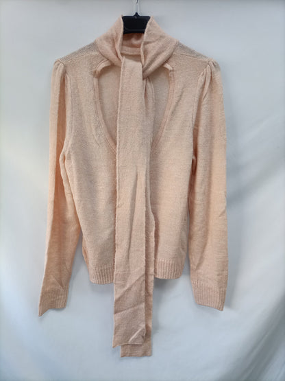 MANGO. Jersey rosa Espalda T.m