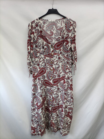 MANGO. Vestido midi amebas T.m