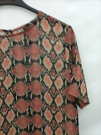 MANGO. Ts sequin print blouse