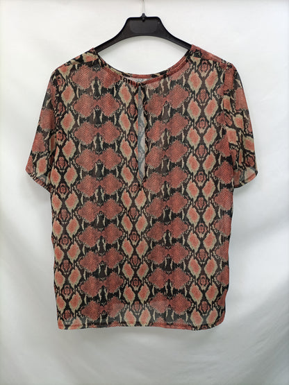 MANGO. Ts sequin print blouse