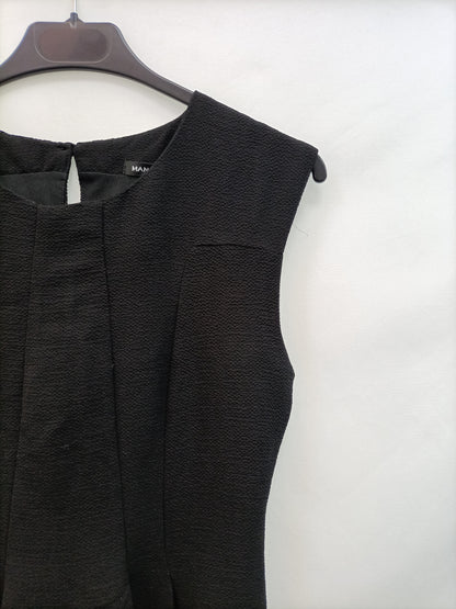 MANGO. Black textured dress T.xs