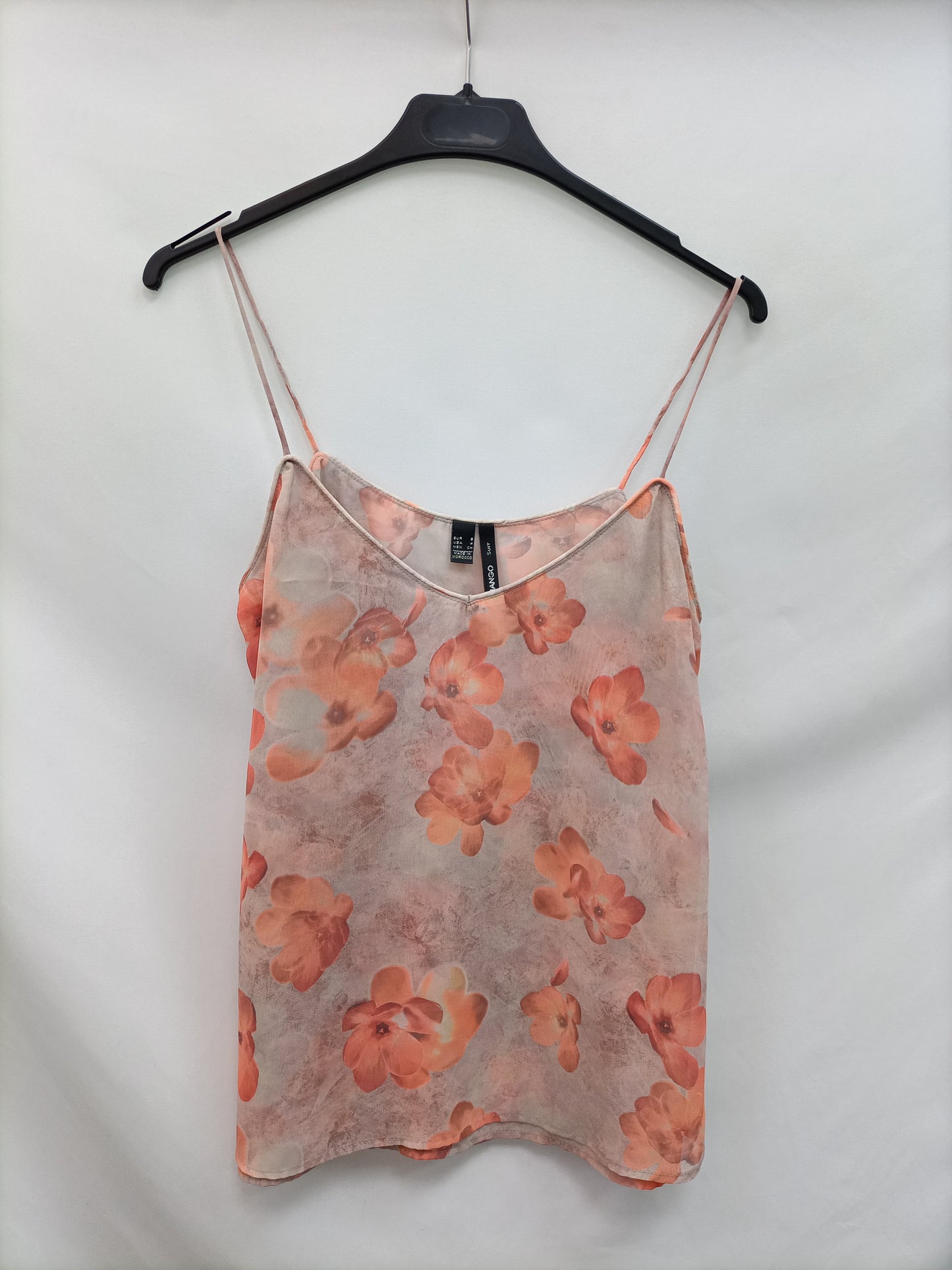 MANGO. Top lencero flores T.s