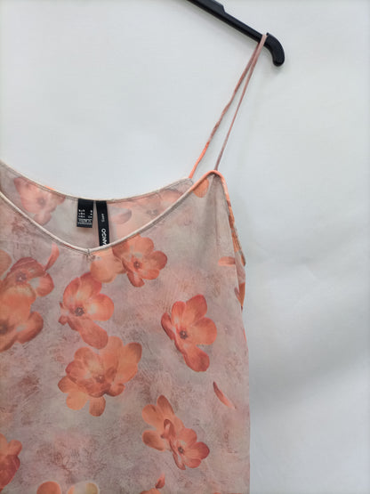MANGO. Top lencero flores T.s