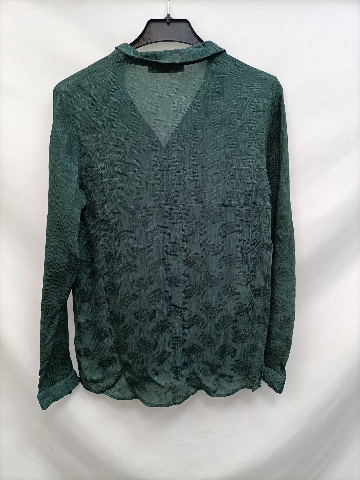 MANGO. Amoeba Green Ts Blouse