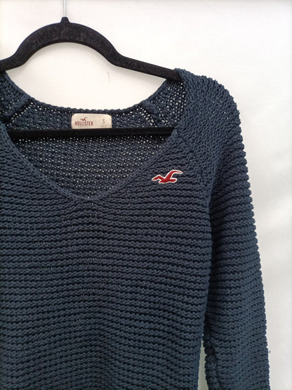 HOLLISTER. Jersey azul pinto T.s