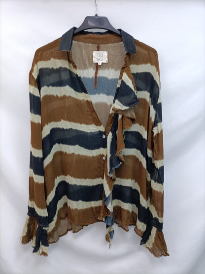 DIEGA. Blusa fluida rayas T.s