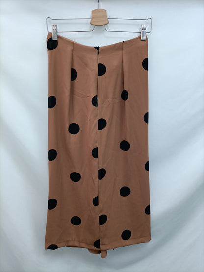 SFERA. Falda midi lunares T.s