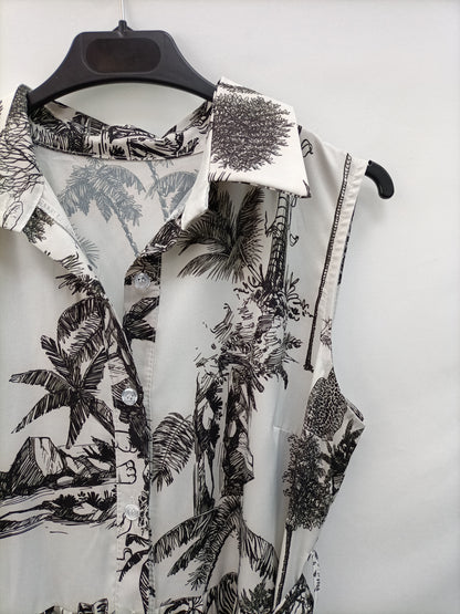 OTRAS. Vestido midi estampado T.u(m)