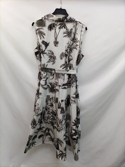 OTRAS. Vestido midi estampado T.u(m)