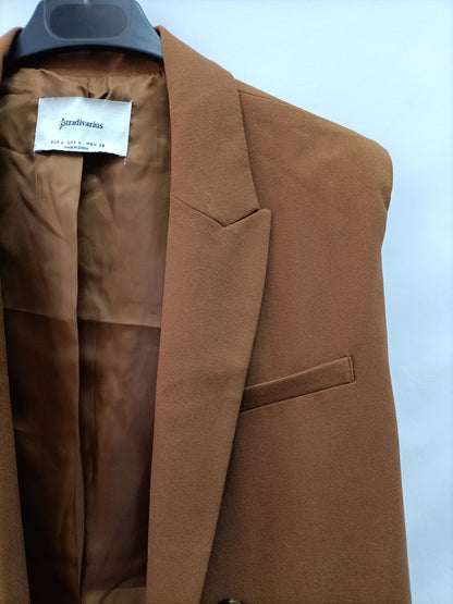 STRADIVARIUS. Chaleco teja abierto T.l