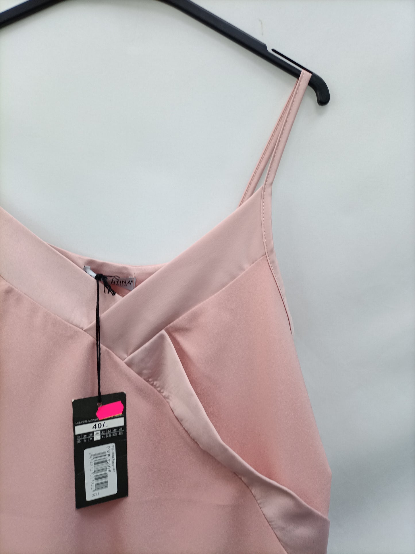 VALENTINA. Top lencero rosa T.l