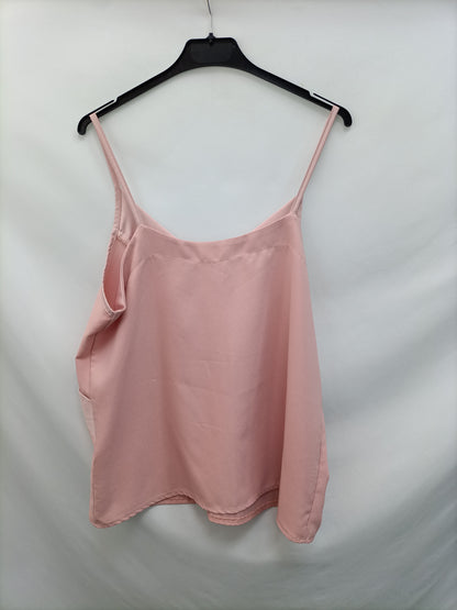 VALENTINA. Top lencero rosa T.l