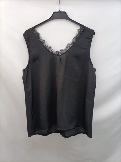 VALENTINA. Top lencero negro T.l