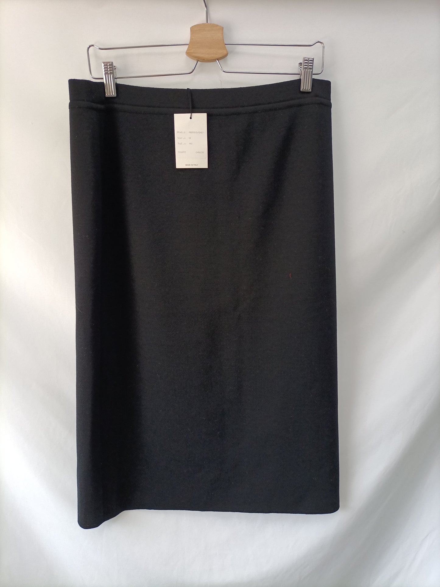 FORESTI. Black knitted skirt T.48