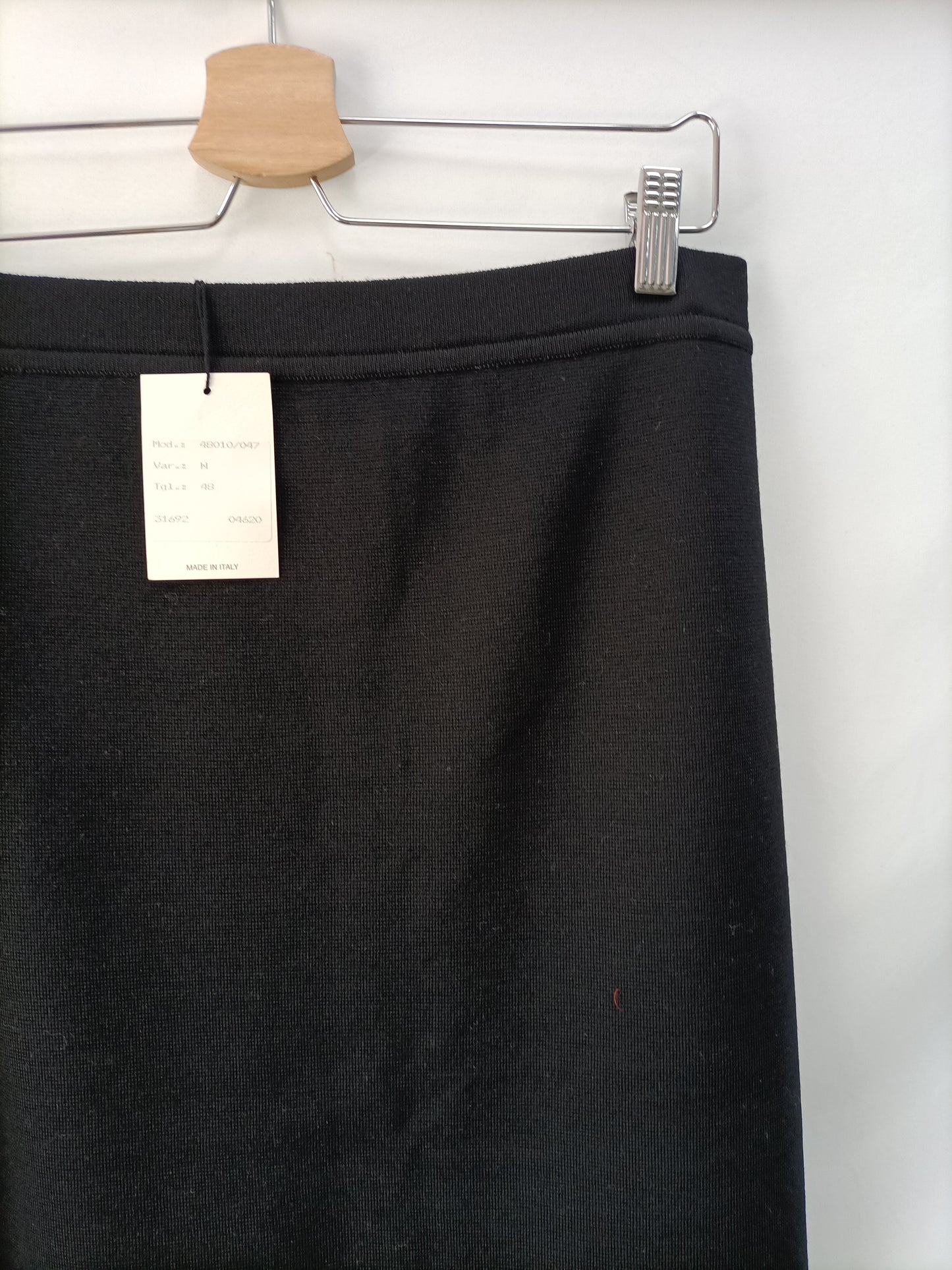 FORESTI. Black knitted skirt T.48
