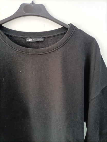 ZARA. Black loose-fitting T-shirt Tl