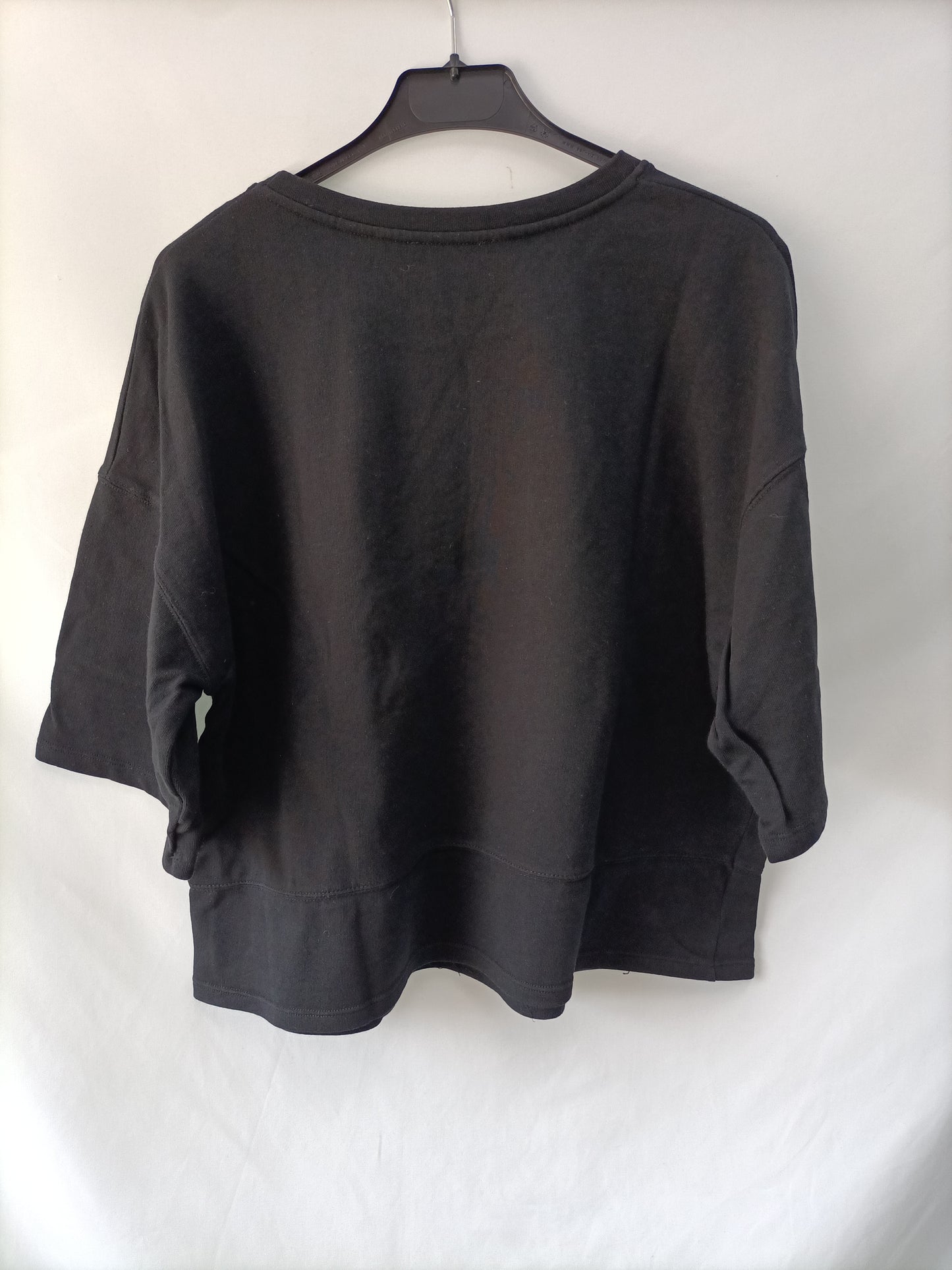 ZARA. Black loose-fitting T-shirt Tl