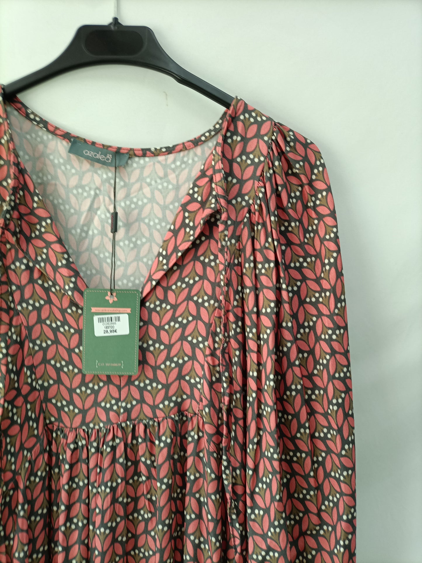 AZALEA. Vestido verde hojas Tu(s/m)