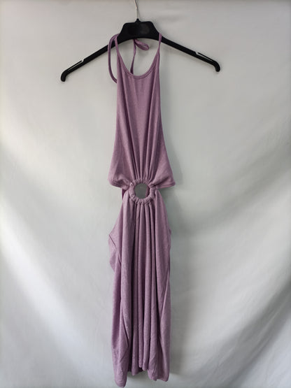 LOAVIES. Vestido lila hilos T.s