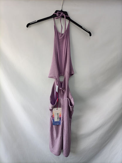 LOAVIES. Vestido lila hilos T.s