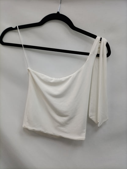 THE ARE. Asymmetrical white top Ts