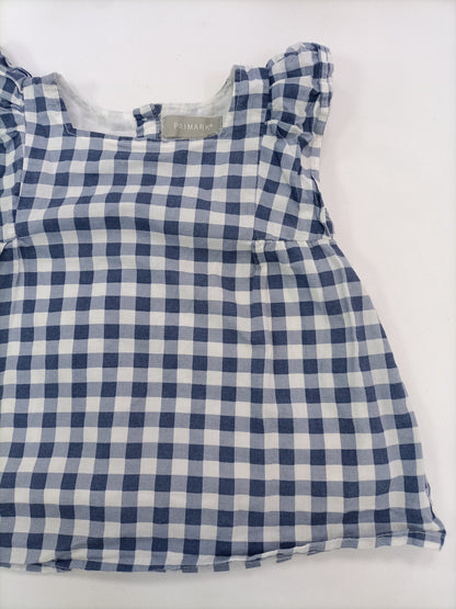 PRIMARK. Gingham blouse, sizes 18-24 months