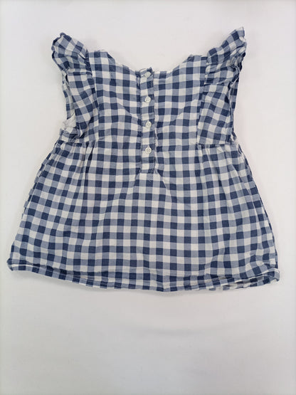 PRIMARK. Gingham blouse, sizes 18-24 months