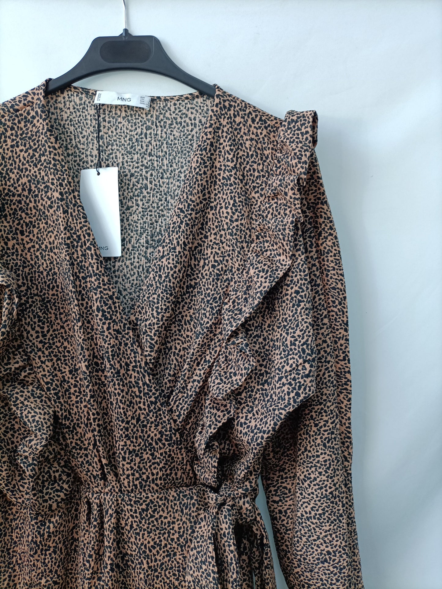 MANGO.Vestido animal print T.L