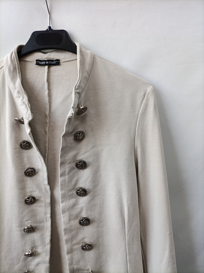 OTRAS. Blazer beige efecto militar Tu(s)