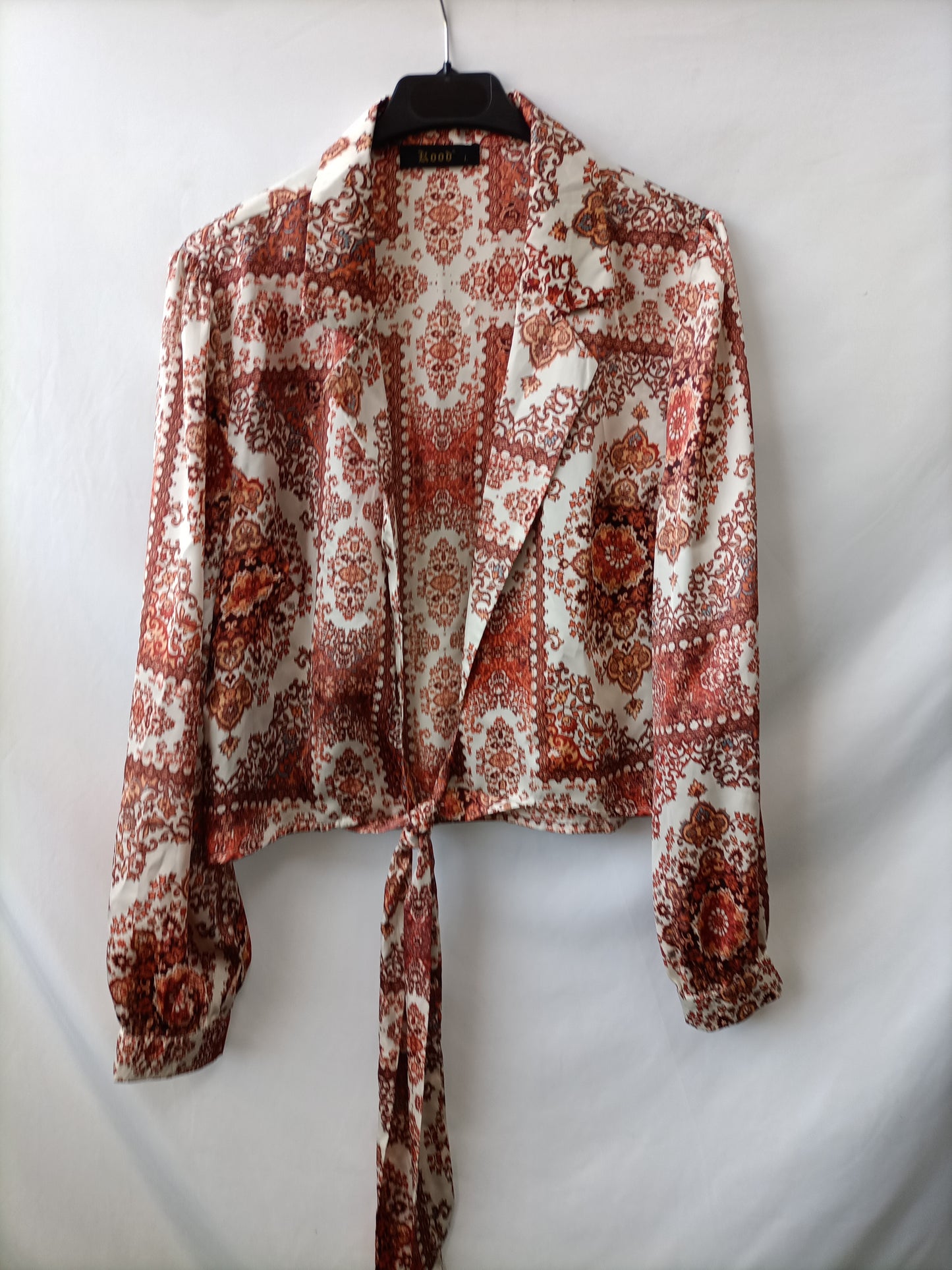 ROOD. Top blanco flores T.l