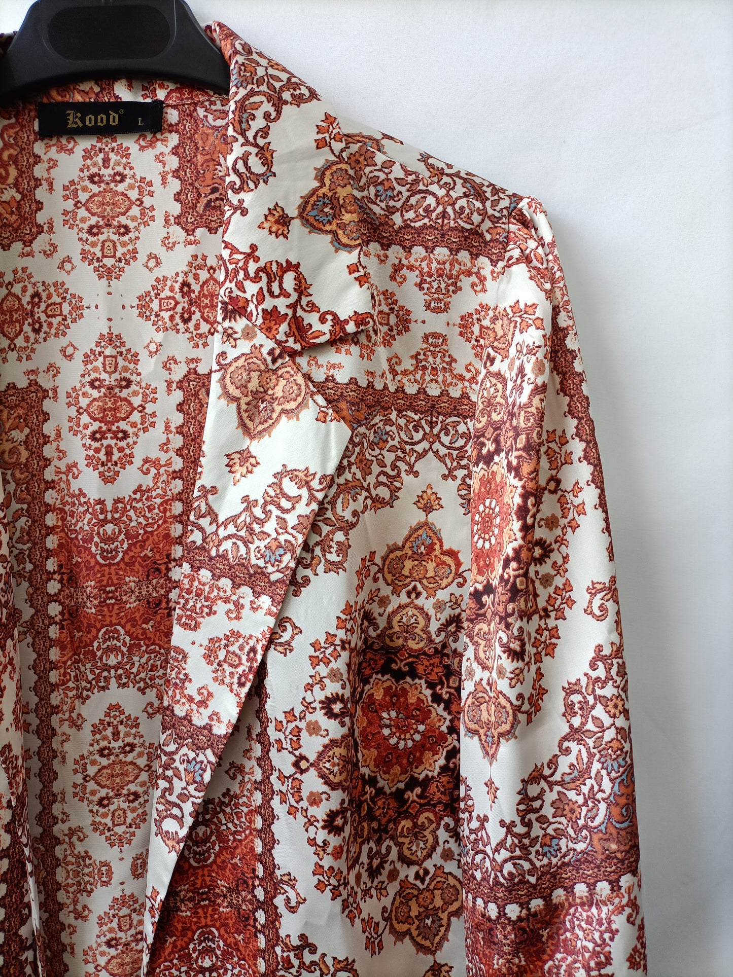 ROOD. Top blanco flores T.l