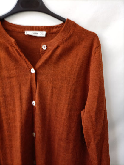 MANGO. Rebeca teja botones T.m