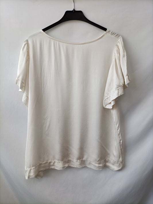 OTRAS. Blusa beige Fluido Tu(m)