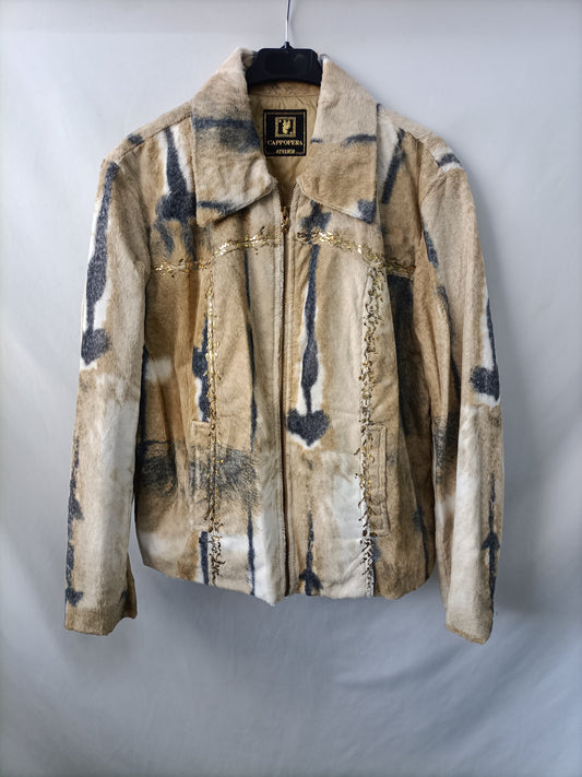 CAPPOPERA ATELIER.Multi-fur jacket S.xl