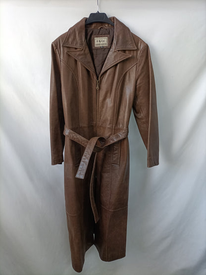 F&CO. Chaqueta larga piel T.XL (M)