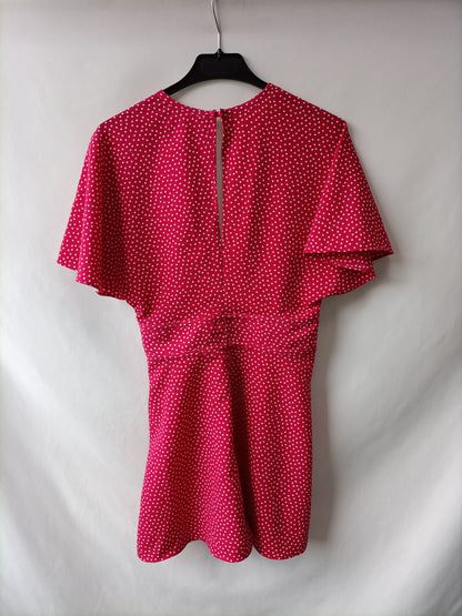 ZARA. Mono rosa lunares T.s