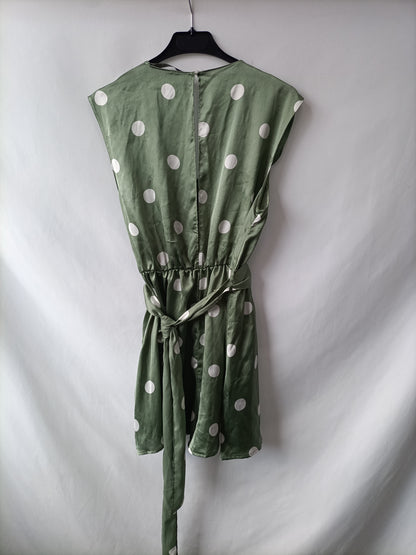 ZARA. Mono verde lunares T.m(tara)