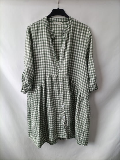 MUSCARI. Vestido cuadros vichy T.u(s/m)