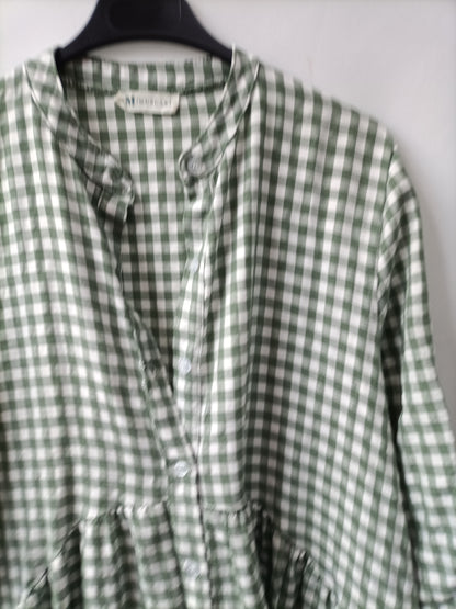 MUSCARI. Vestido cuadros vichy T.u(s/m)