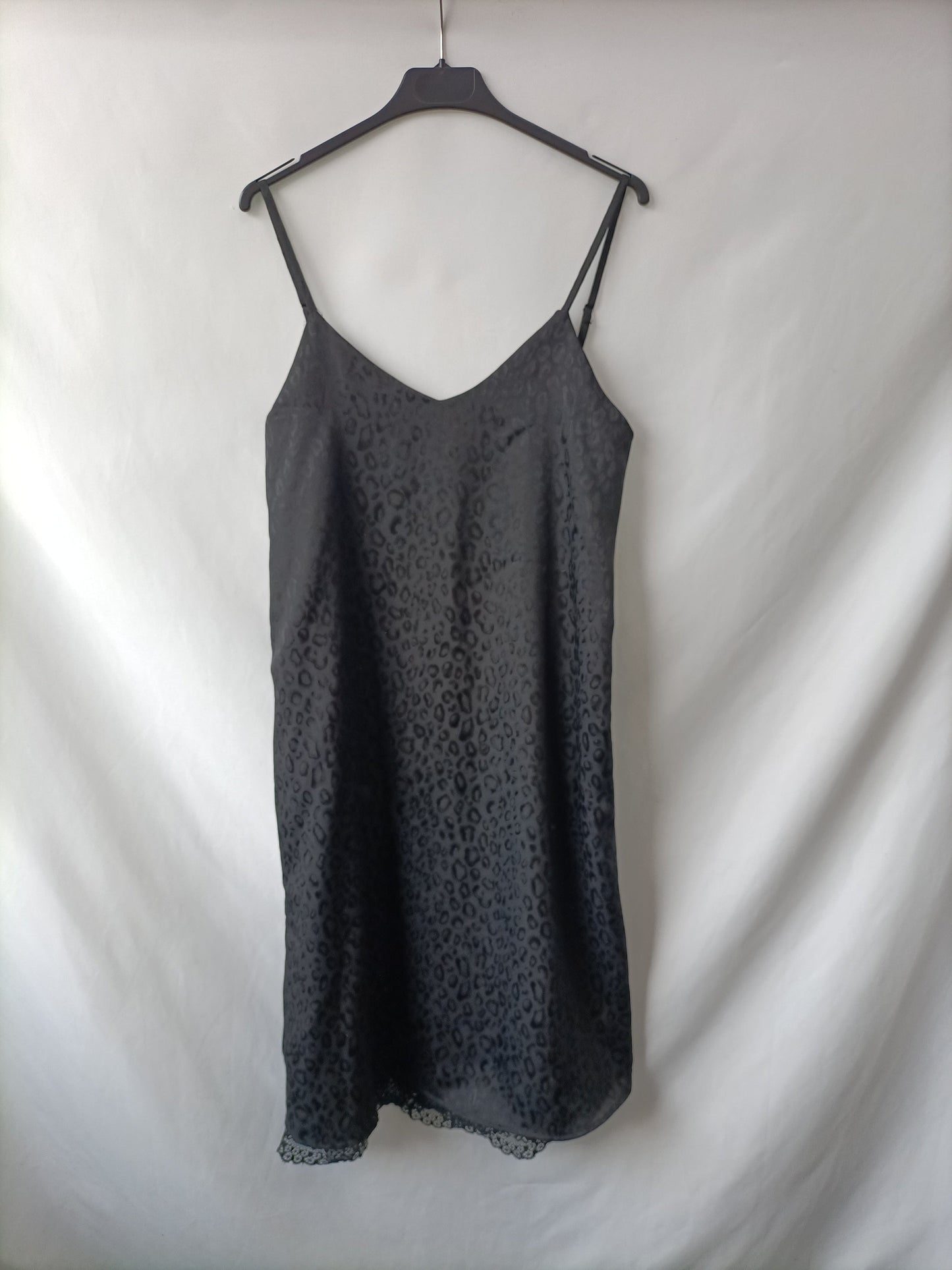 MANGO. Vestidos lencero animal print  T.s