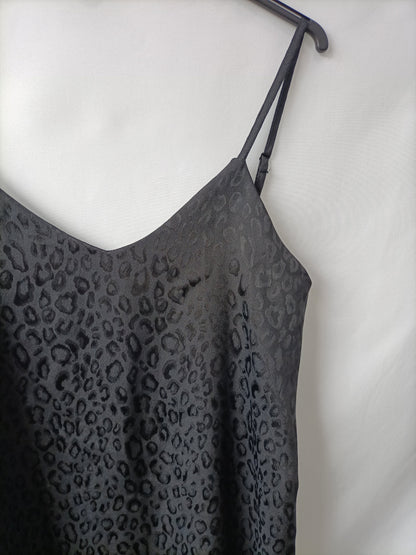 MANGO. Vestidos lencero animal print  T.s