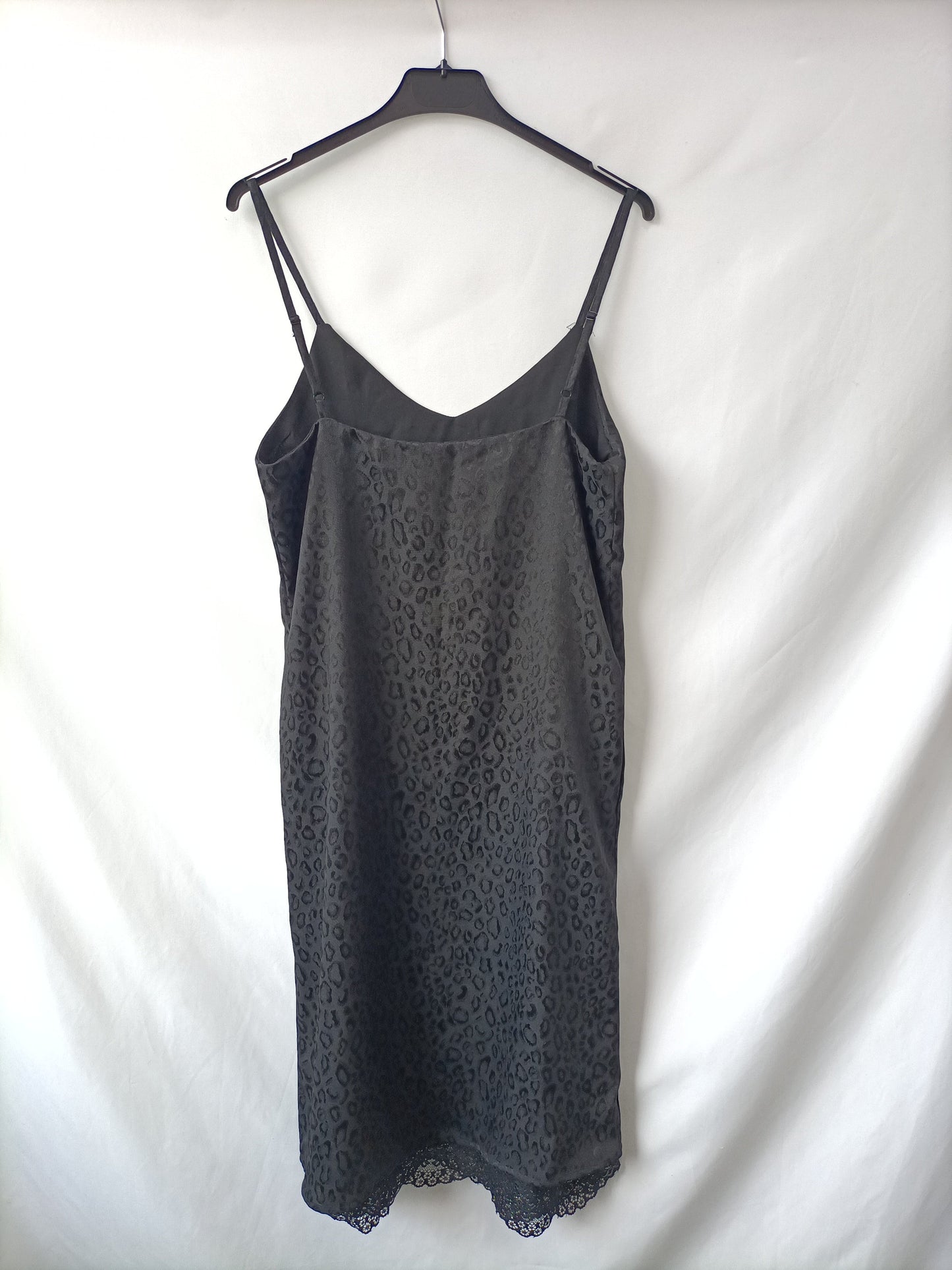 MANGO. Vestidos lencero animal print  T.s