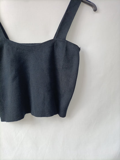 OTRAS. Top punto negro Tu(s/m)