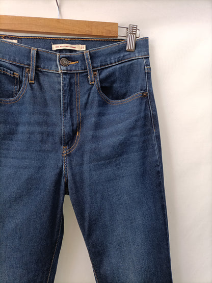 LEVI'S. Pantalón pitillo oscuro T.27(36)