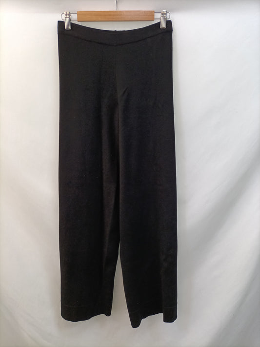 ZARA. Pantalón culotte negro T.m