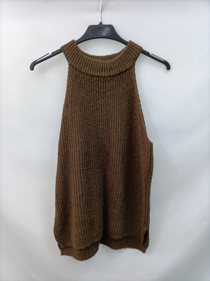 MANGO. Top punto halter T.l