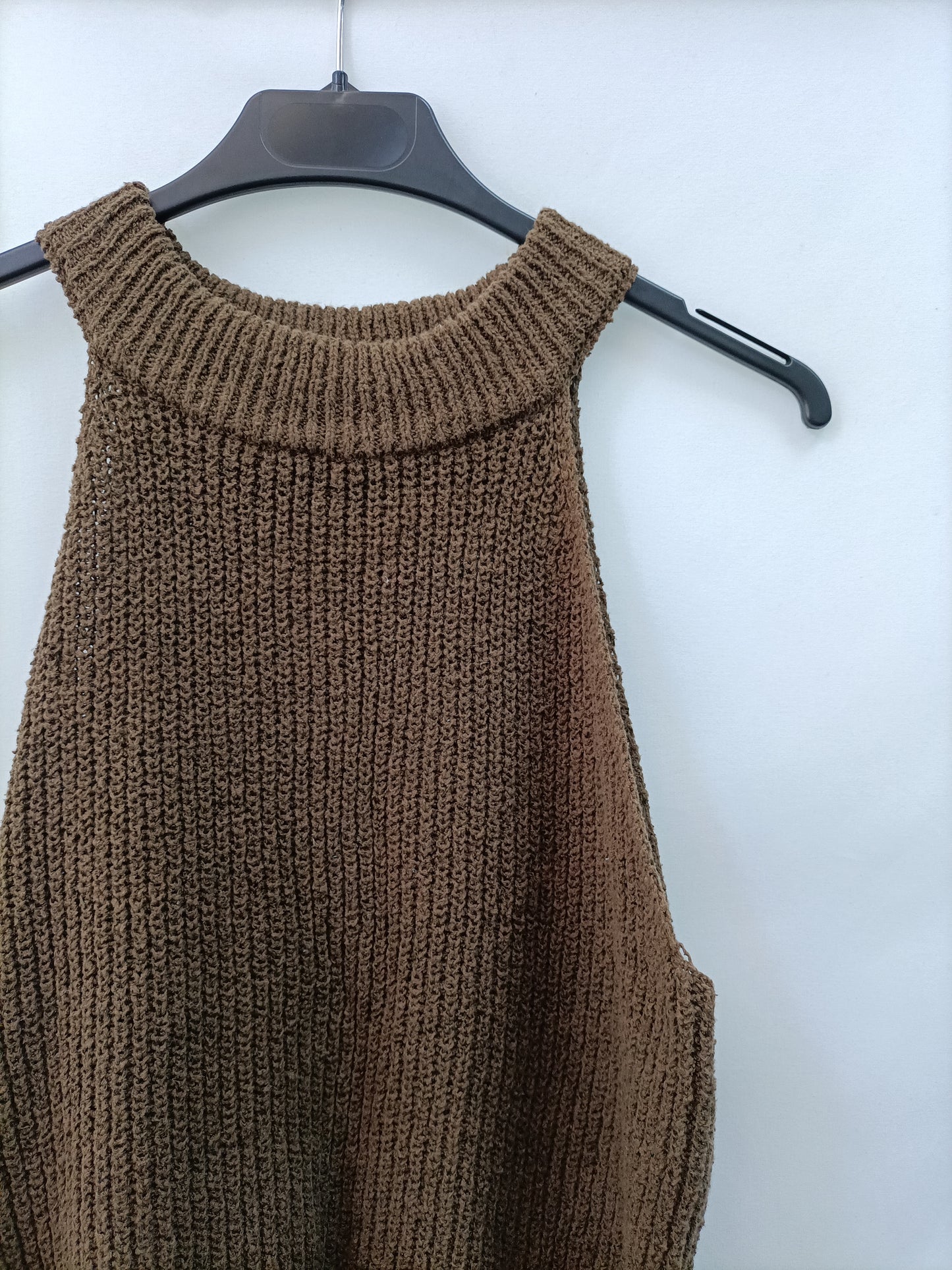 MANGO. Top punto halter T.l