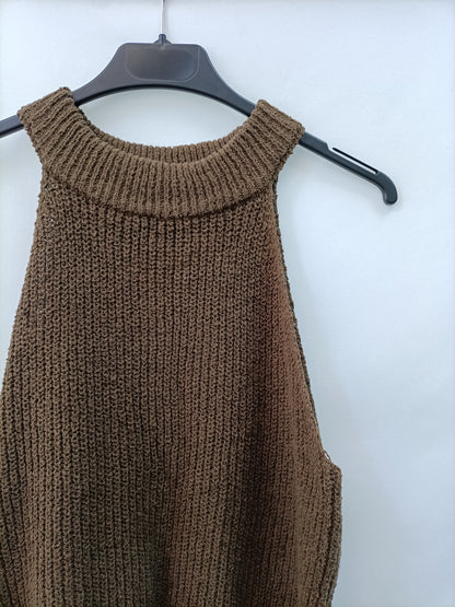 MANGO. Top punto halter T.l