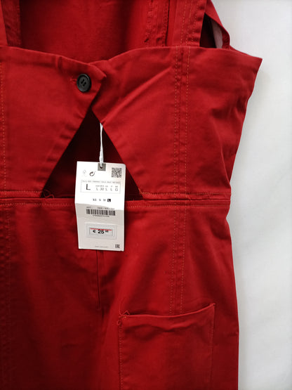 ZARA. Denim tile dress Tl